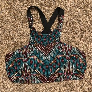 High neck supportive bikini top